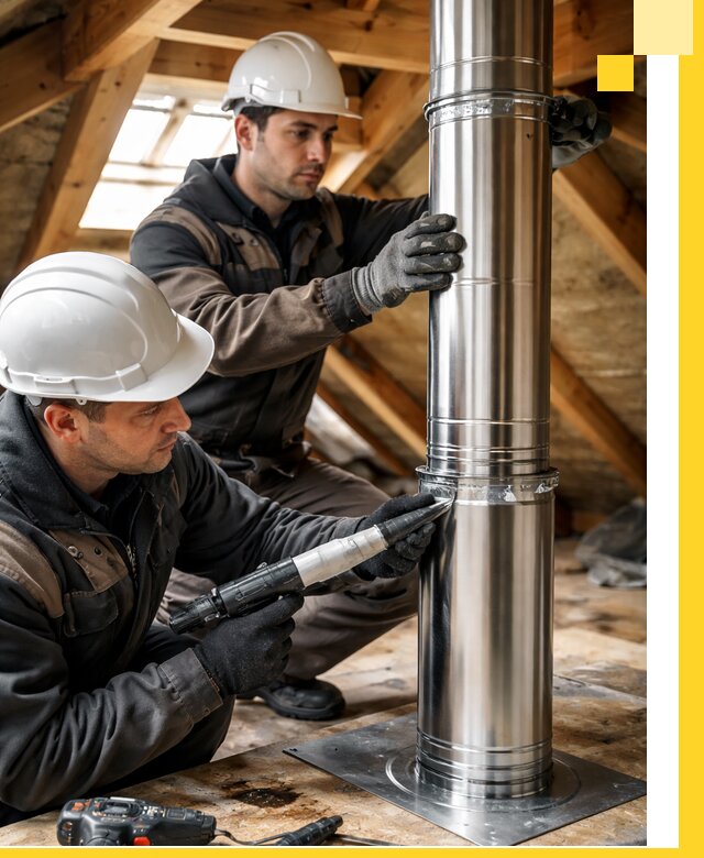 Монтаж дымоходов для каминов в Надыме с гарантией качества