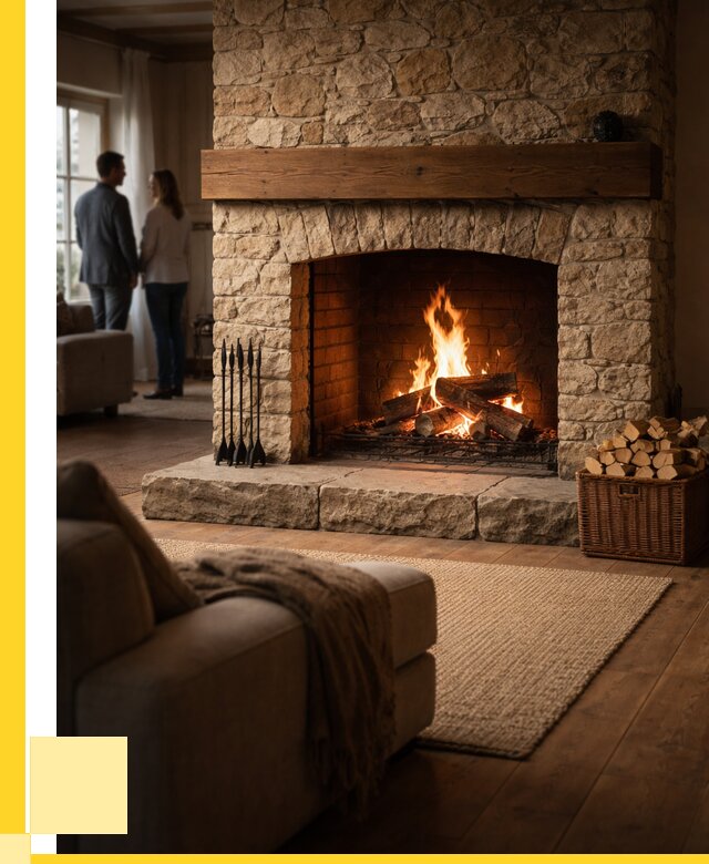 Открытые камины под ключ в Надыме от 155670 р. ЭриданНдм