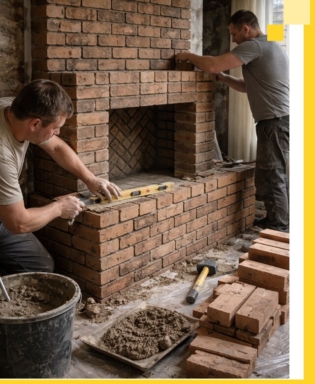 Изготовление и установка кирпичных каминов в Надыме