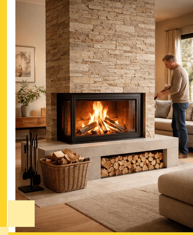 Дровяной камин под ключ в Надыме от 207560 р. | ЭриданНдм