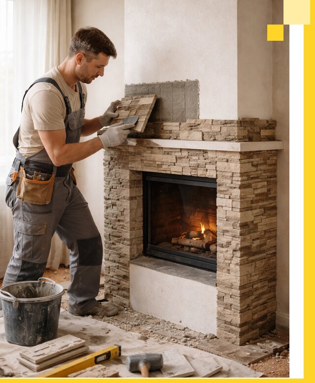 Изготовление и монтаж каминов для дома под ключ в Надыме