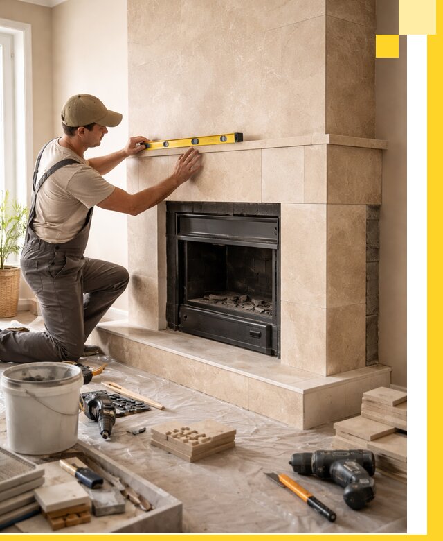 Установка и монтаж каминов в частном доме под ключ в Надыме