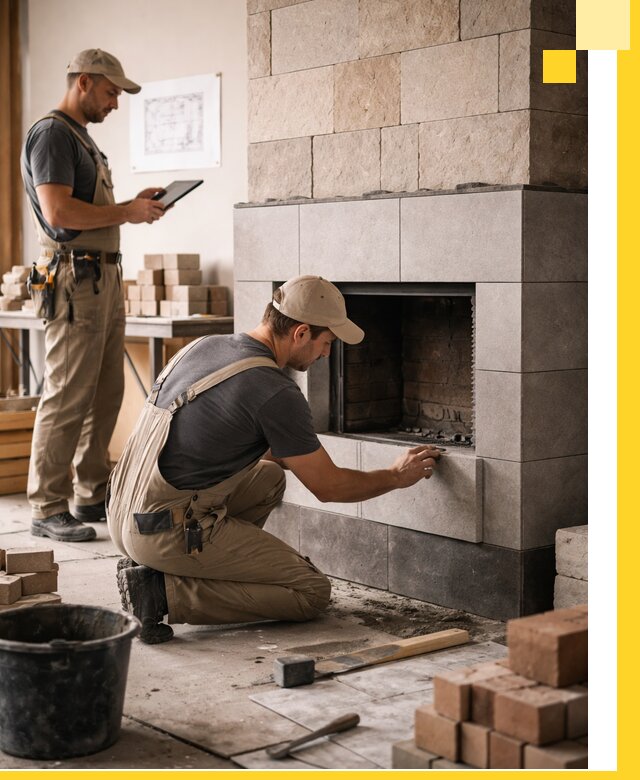 Индивидуальные проекты каминов и каминных систем в Надыме