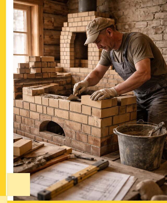 Кладка печей из кирпича в Надыме цены от 31134 р. - ЭриданНдм