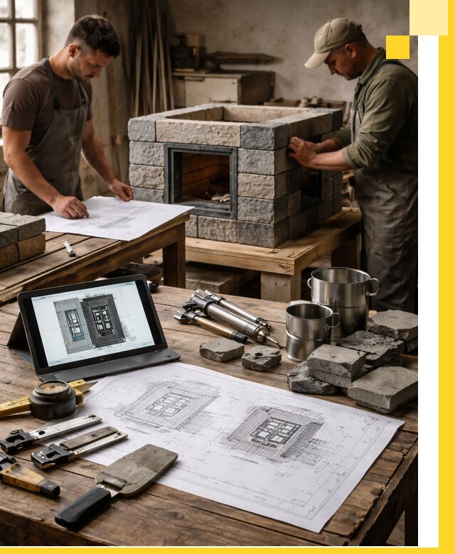 Разработка проектов печей с согласованием и монтажом в Надыме