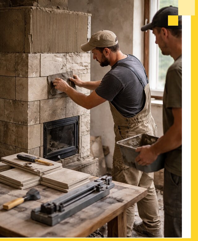 Профессиональная облицовка печей в Надыме: керамика и камень