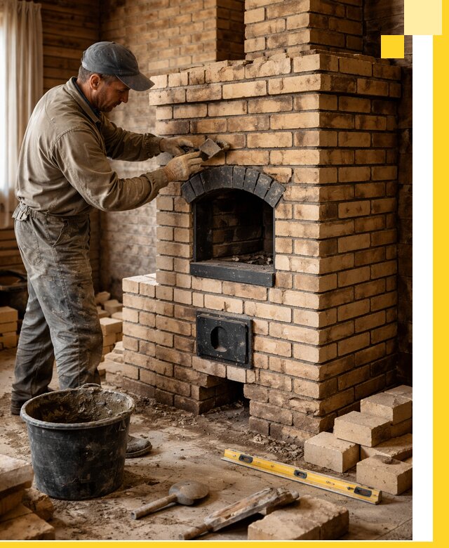 Кирпичные печи под ключ в Надыме: проектирование и кладка