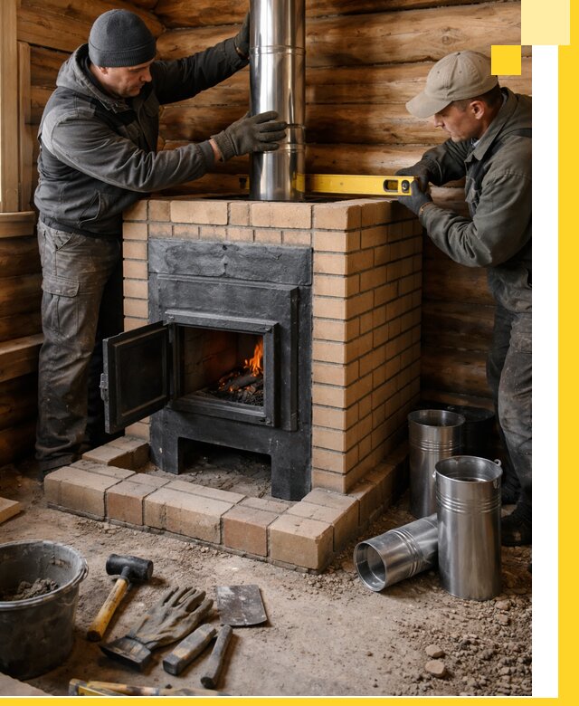 Проектирование, изготовление и установка банных печей в Надыме