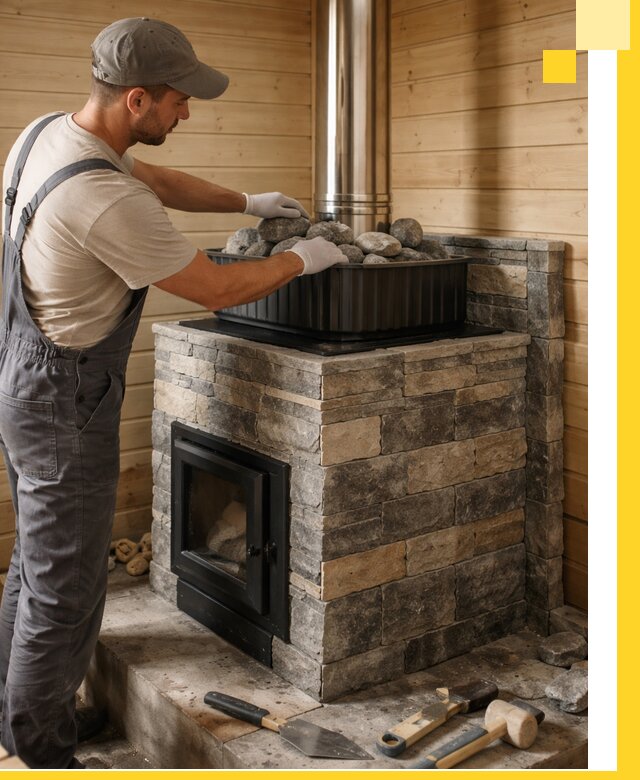 Печи для парной в Надыме, производство, монтаж и обслуживание