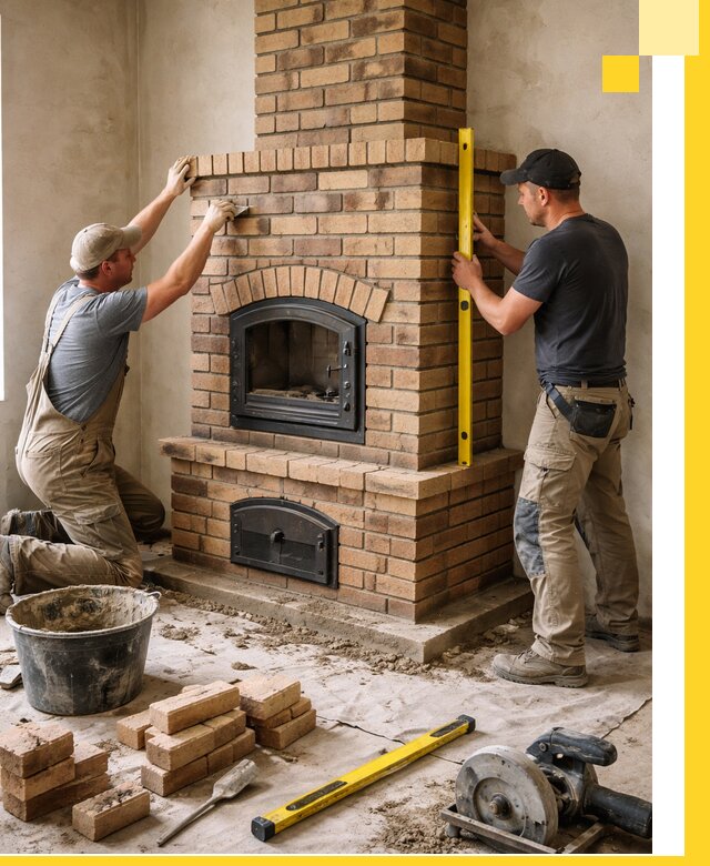 Продажа и установка печей и каминов для дома под ключ в Надыме