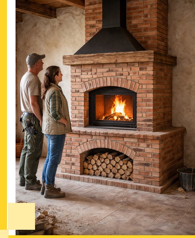 Печи камины из кирпича в Надыме от 124536 р. | ЭриданНдм