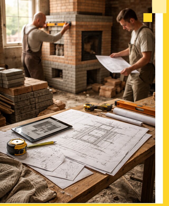 Проекты печей и каминов с индивидуальным дизайном в Надыме