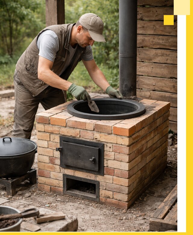 Изготовление и установка печей для казана в Надыме под ключ