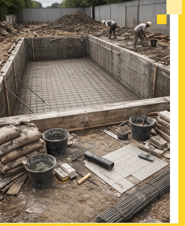 Строительство бассейнов под ключ в Надыме, дизайн и монтаж