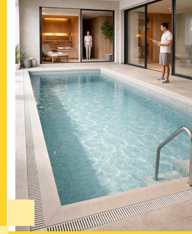 Отделка бассейна пленкой ПВХ в Надыме от 3632 р. - ЭриданНдм