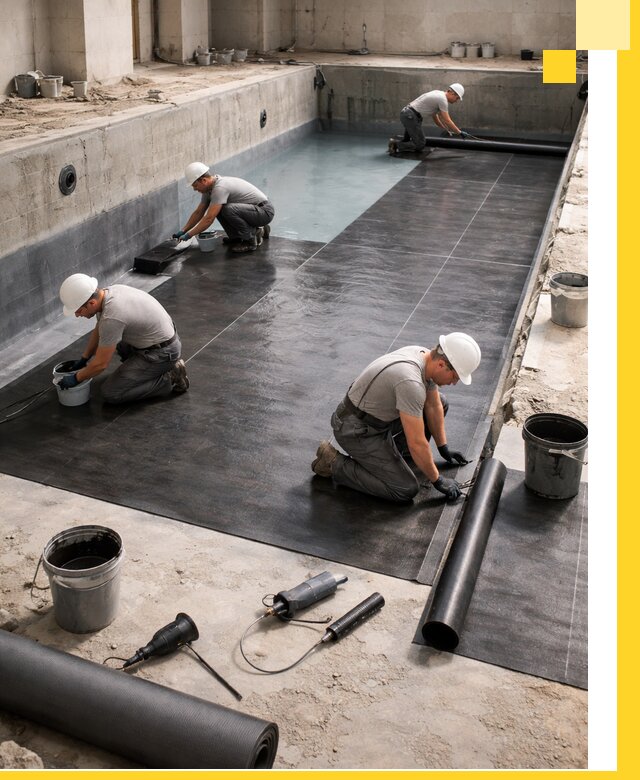 Профессиональная гидроизоляция бассейнов и чаш в Надыме под ключ