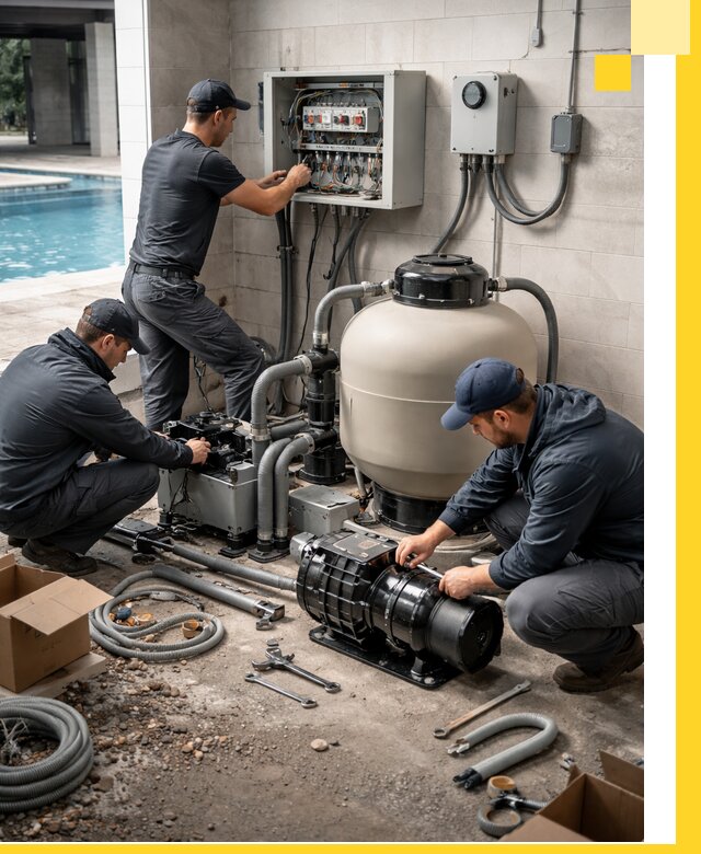 Профессиональный монтаж оборудования для бассейнов в Надыме