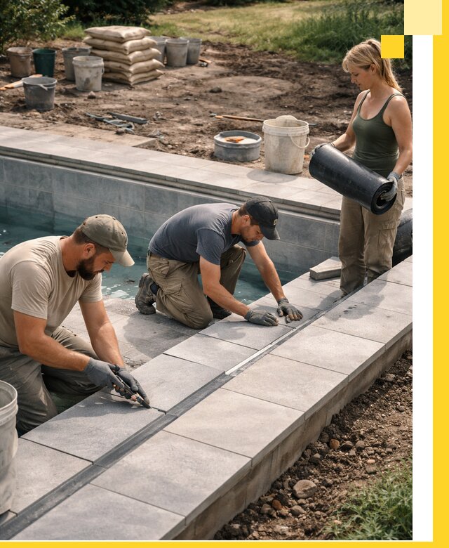 Строительство и монтаж уличных бассейнов под ключ в Надыме