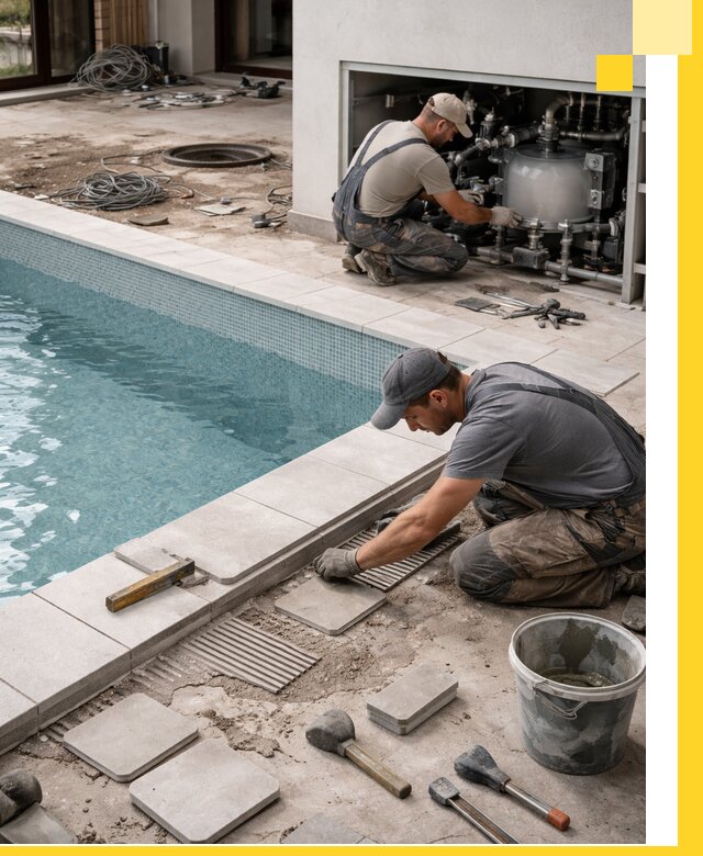 Строительство и монтаж бассейнов в коттедже в Надыме