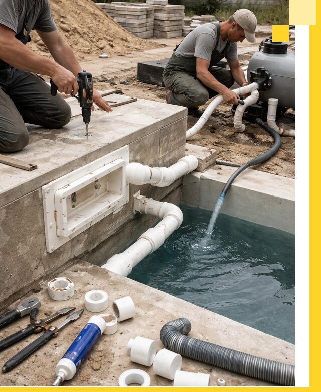 Строительство скиммерных бассейнов под ключ в Надыме