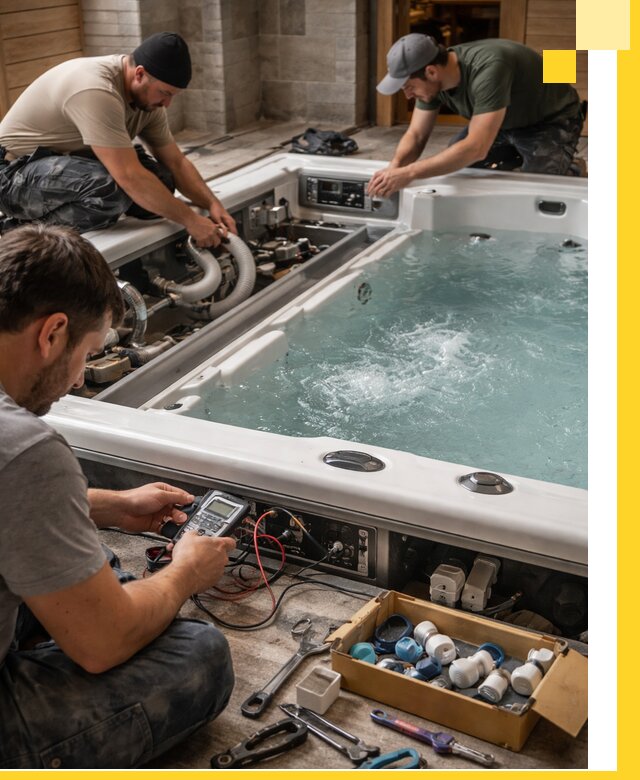 Гидромассажные бассейны под ключ в Надыме, дизайн и монтаж