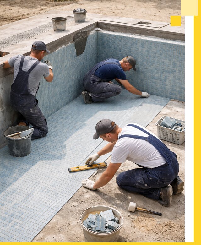 Укладка и установка плитки для бассейнов под ключ в Надыме