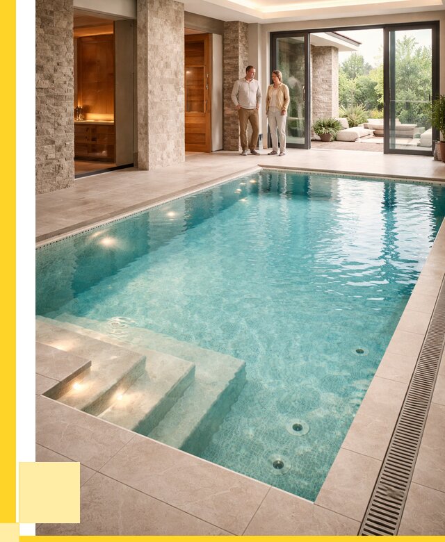 Бассейн во дворе в Надыме: проект, отделка от 1245360 р. | ЭриданНдм