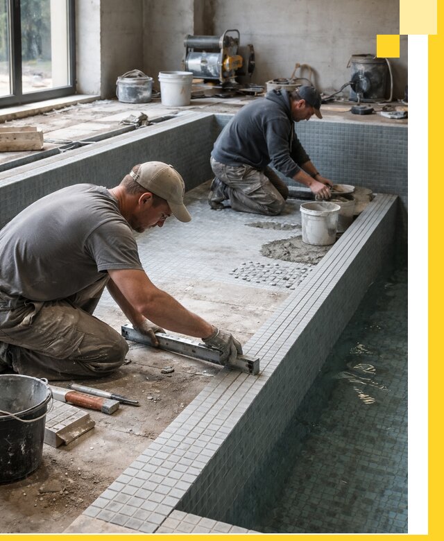 Строительство бассейна в частном доме в Надыме под ключ