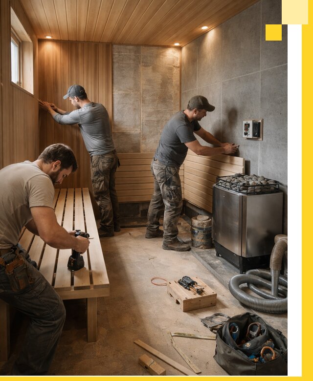 Сауны под ключ в Надыме, проектирование, строительство, отделка