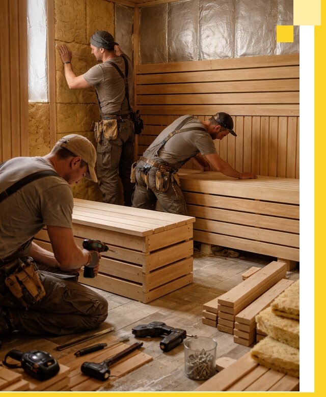 Профессиональное строительство саун под ключ в Надыме