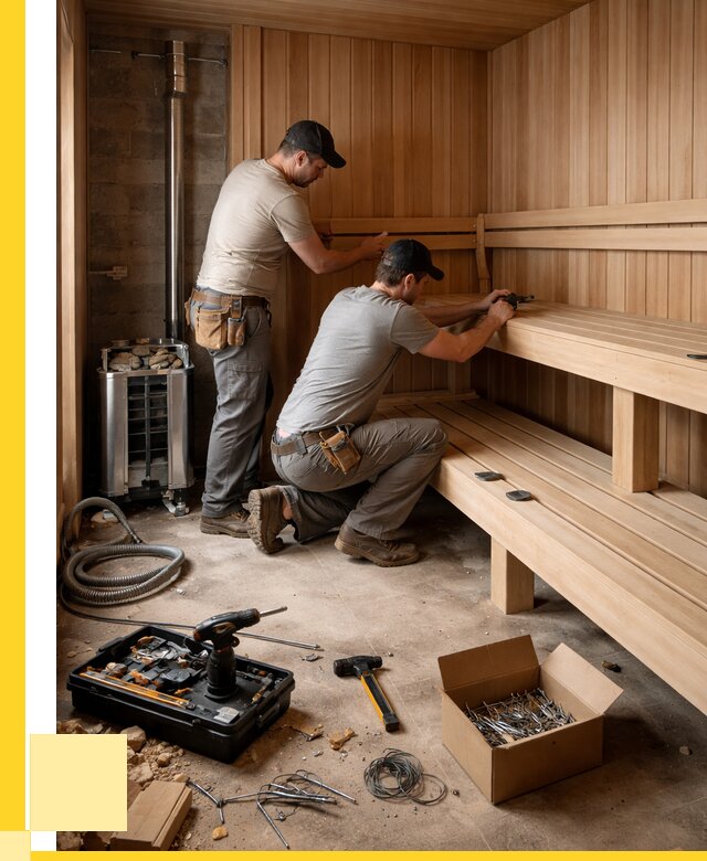 Монтаж саун под ключ в Надыме от 124536 р. | ЭриданНдм