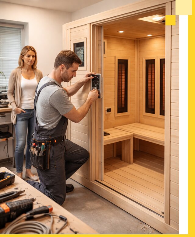 Инфракрасные сауны под ключ в Надыме продажа и установка