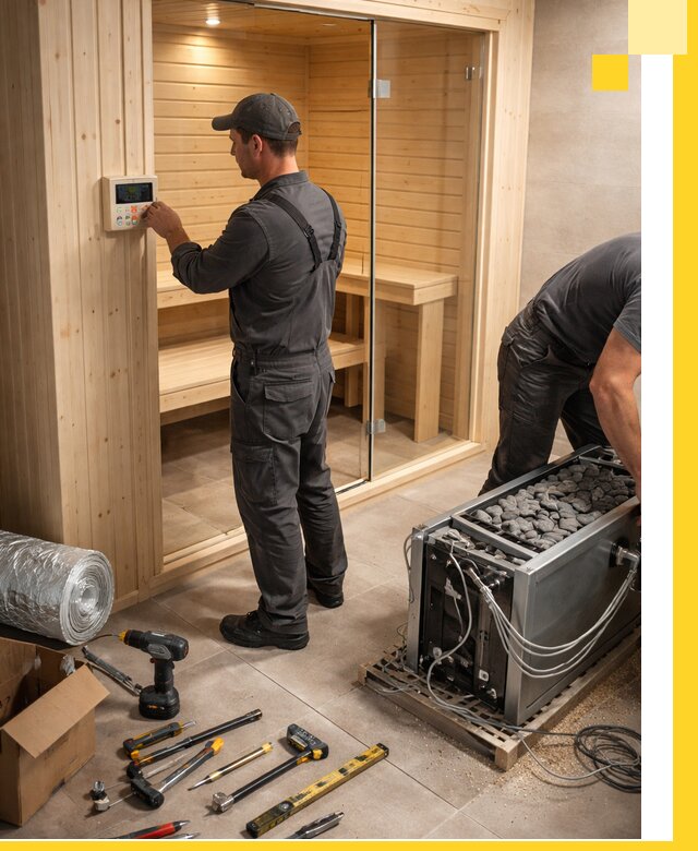 Поставка, установка и монтаж электрических саун в Надыме