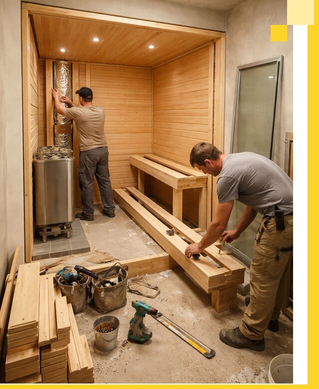 Проектирование и установка домашних саун под ключ в Надыме