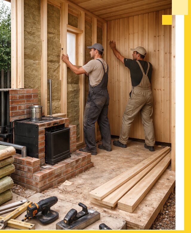 Строительство и установка дачных саун под ключ в Надыме