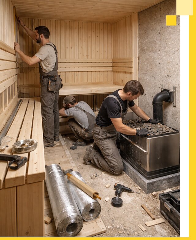 Индивидуальные сауны на заказ в Надыме под ключ, проект и монтаж