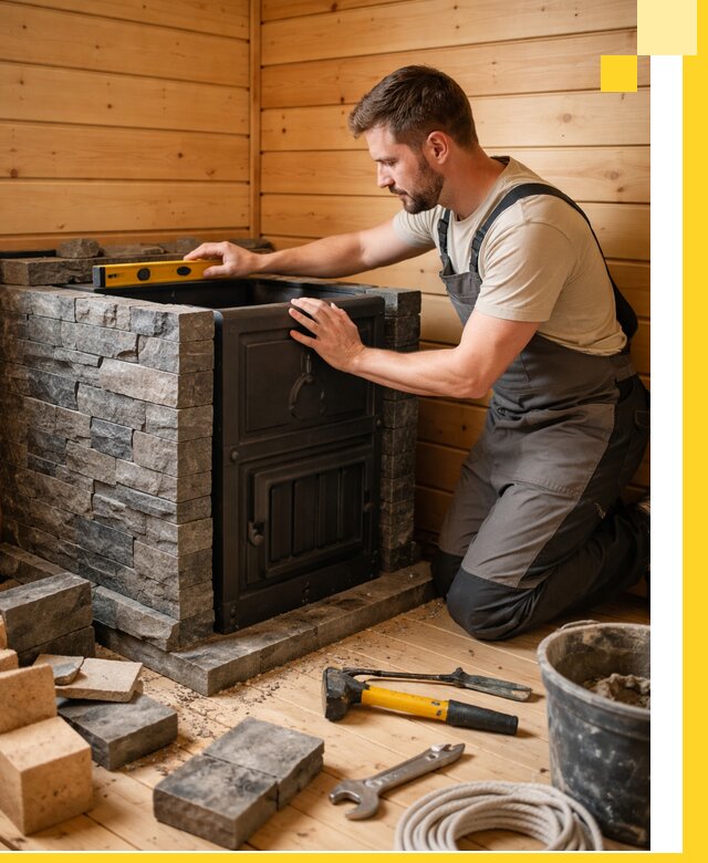 Производство и установка печей для саун под ключ в Надыме