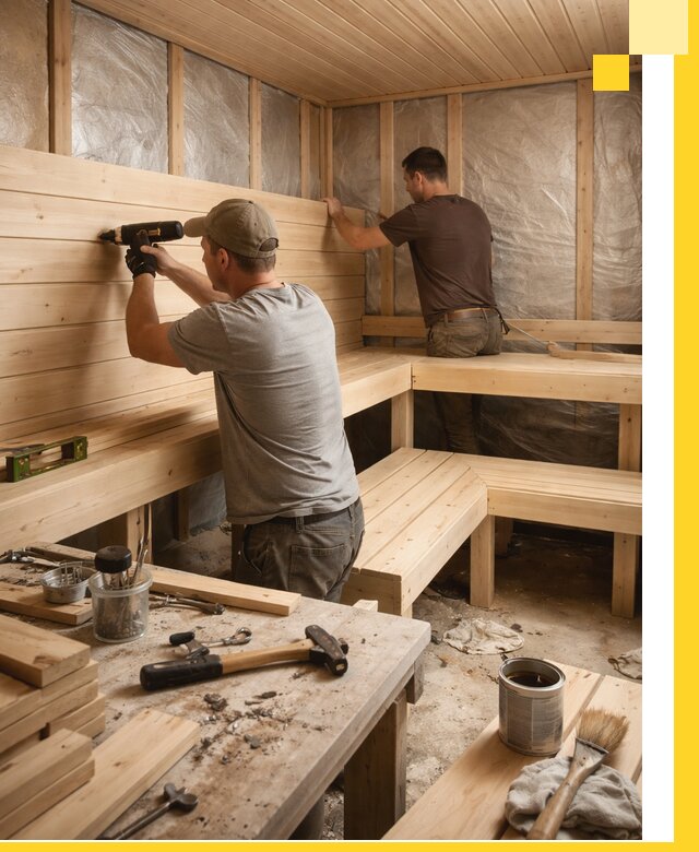 Профессиональная отделка бань и саун под ключ в Надыме