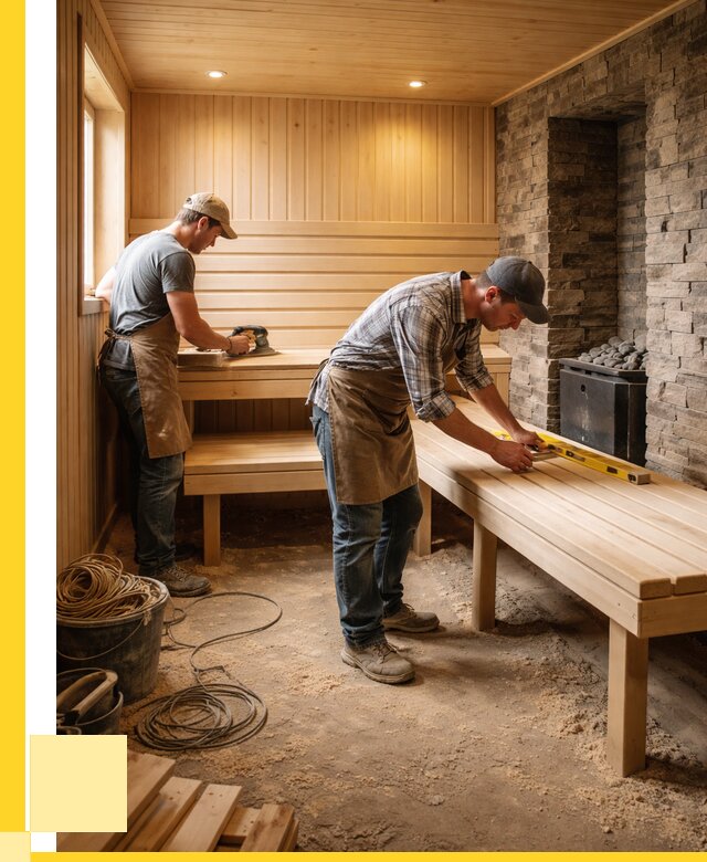 Отделка бани в Надыме: внутренняя отделка от 3113 р. | ЭриданНдм