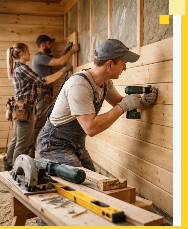 Обшивка бань под ключ в Надыме: отделка стен и потолков