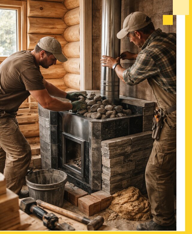 Строительство и отделка русских бань под ключ в Надыме