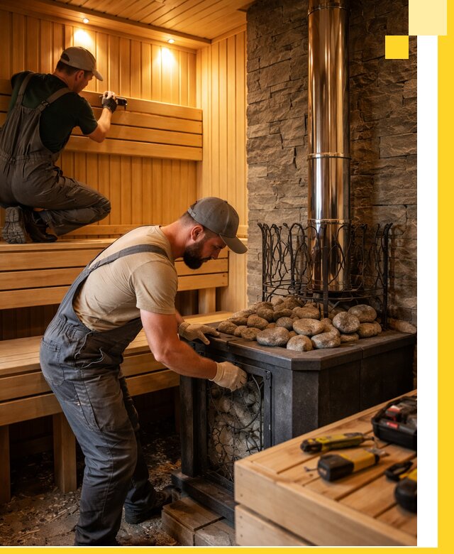 Комплексный дизайн бань, саун и зон отдыха в Надыме