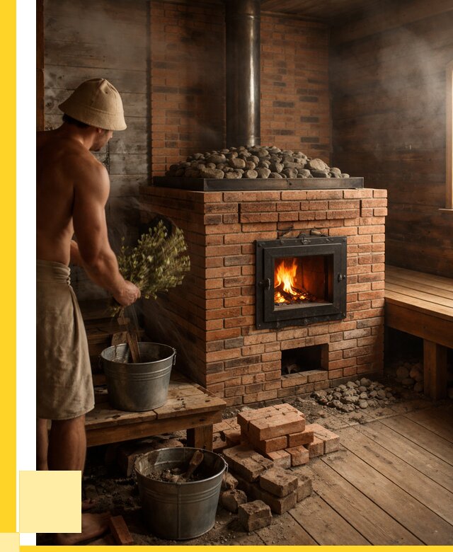 Кирпичные банные печи в Надыме от 93402 р. | ЭриданНдм