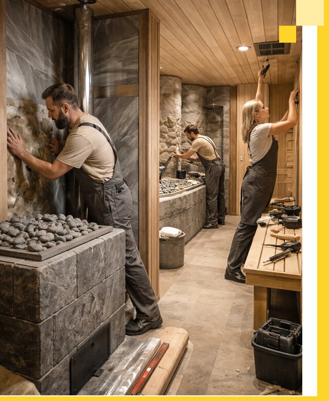 Строительство бань и SPA процедур в Надыме под ключ и отделкой