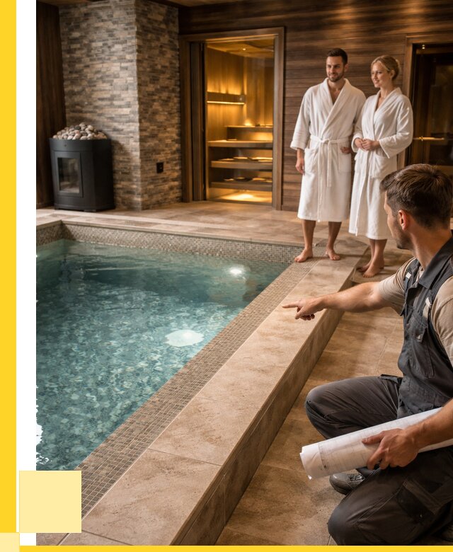 Проект бани с бассейном под ключ в Надыме от 67457 р. | ЭриданНдм