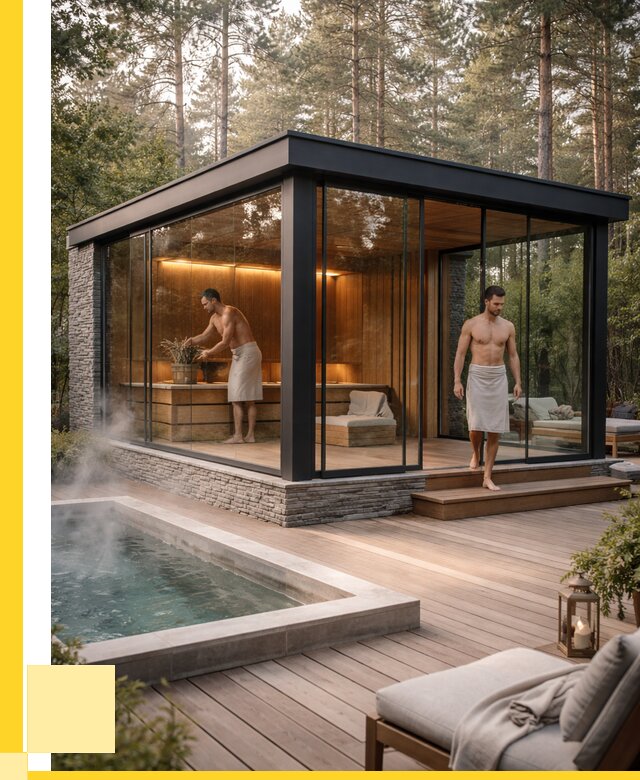 Стеклянные бани и двери в Надыме от 467010 р. | ЭриданНдм