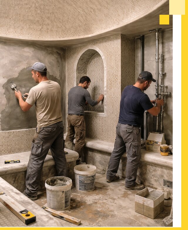 Профессиональный монтаж хамамов под ключ в Надыме с гарантией