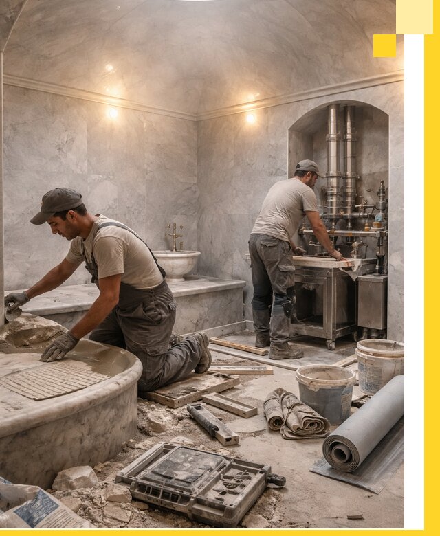 Строительство турецких бань хаммам под ключ в Надыме