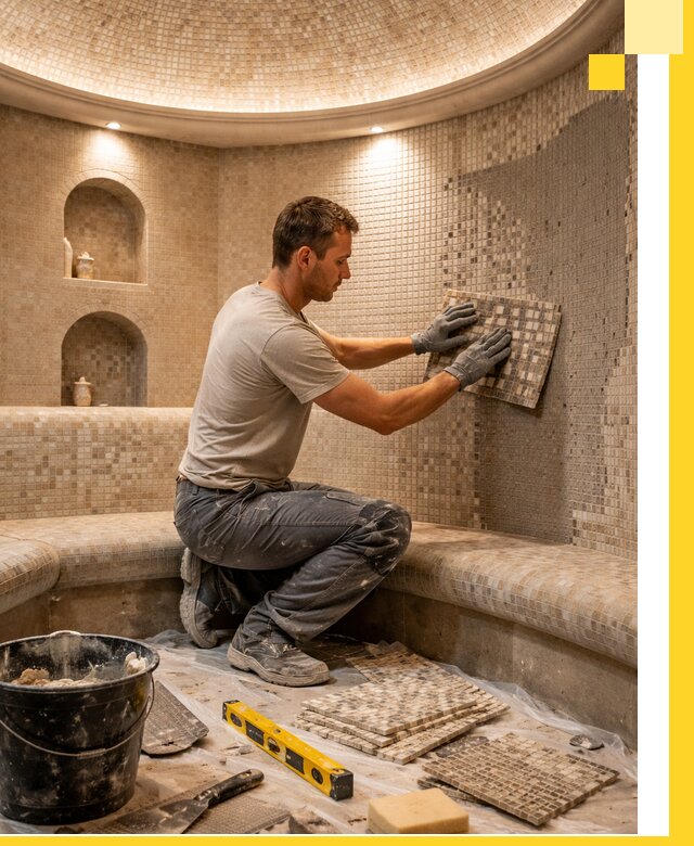 Устройство и монтаж домашнего хамама под ключ в Надыме