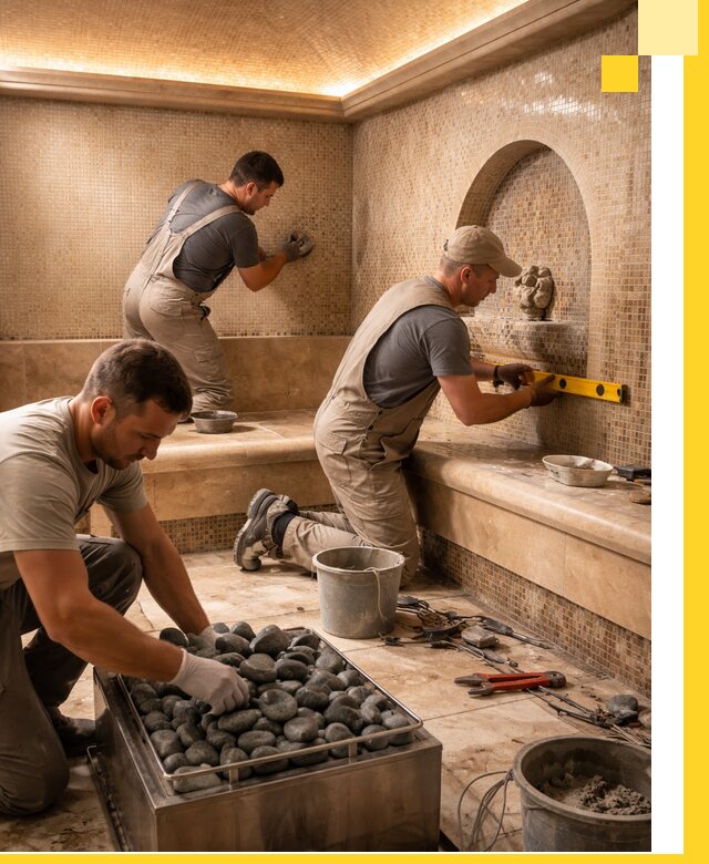 Проектирование и строительство хамама и сауны в Надыме